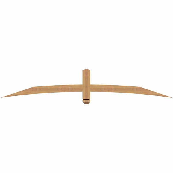 Ekena Millwork Bellingham Timber Gable Bracket, Western Red Cedar, 84"W x 14"H x 3 1/2"D x 3 1/2"F, 4/12 Pitch GBW084X14X0404BEL00SWR - main